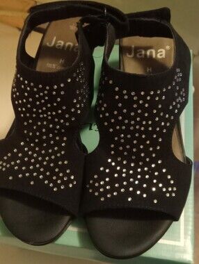 Black Studded Women's Sandals